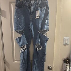 Zara Light Blue Denim Jeans